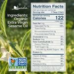 Kevala Organic Extra Virgin Sesame Oil, 1 Gallon