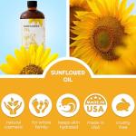 Cold Pressed Sunflower Oil - Unrefined 16oz