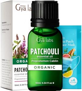 Organic Patchouli Essential Oil - 100% Pure 0.34 Fl Oz