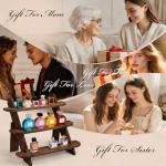 3 Tier Wooden Earring & Ring Holder Display Stand