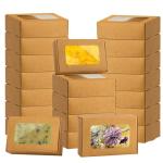 40 PCS Mini Kraft Soap Boxes with Window