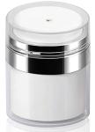 Airless Pump Jar - 0.5 Oz Refillable Lotion Dispenser