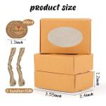 60 Pack Mini Kraft Soap Gift Boxes