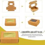 40 PCS Mini Kraft Soap Boxes with Window