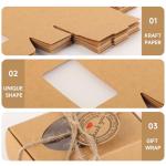 60 Pack Mini Kraft Soap Gift Boxes