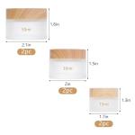 Glass Lotion Cream Jars with Lids - Set of 6