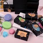 32 Black Soap Boxes with Windows for Gift Packing