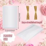 100 Clear Cellophane Soap Packaging Bags with Rope