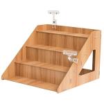 Wooden 4-Tier Display Riser for Crafts