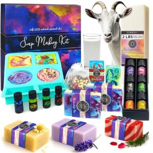 DIY Soap Making Kit with Essential Oils and Molds