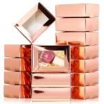 30 Mini Kraft Soap Boxes with Window - Rose Gold