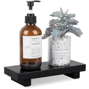 Wooden Soap Holder Farmhouse Style Bathroom Organizer