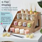 Wooden 4-Tier Display Riser for Crafts