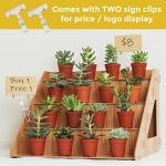 Wooden 4-Tier Display Riser for Crafts