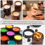 Amber Glass Jars with Lids - 3 Pack