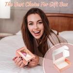 30 Mini Kraft Soap Boxes with Window - Rose Gold