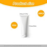 20 Empty 50ml Soft Plastic Squeeze Bottles