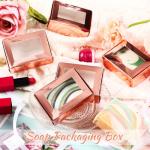 30 Mini Kraft Soap Boxes with Window - Rose Gold