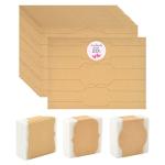 120 Pack Brown Kraft Soap Labels Stickers