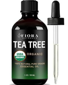 Pure Organic Tea Tree Oil for Skin & Hair