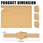 120 Pack Brown Kraft Soap Labels Stickers