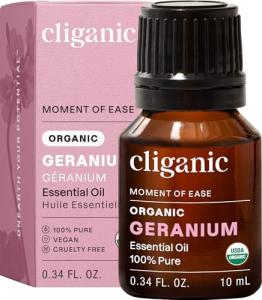 Cliganic Organic Geranium Essential Oil, 100% Pure