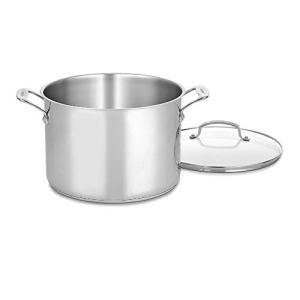 10-Quart Stainless Steel Stockpot with Glass Lid
