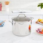 10-Quart Stainless Steel Stockpot with Glass Lid