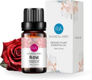 Organic Rose Essential Oil for Diffuser and Massage - 10ML