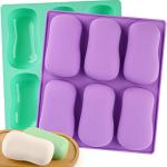 Sakolla 2 Pack Silicone Soap Molds for DIY