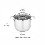 Stainless Steel 8-Quart Stock Pot with Lid