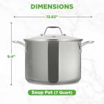 Stainless Steel 8-Quart Stock Pot with Lid
