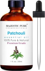 Pure Patchouli Essential Oil with Glass Dropper