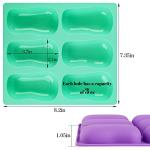 Sakolla 2 Pack Silicone Soap Molds for DIY