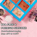 LERYKIN 3 Pack Silicone Soap Molds - 6 Cavities