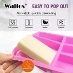 Walfos 3-Pack Silicone Soap Molds - Rectangle