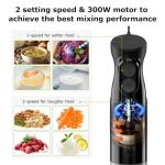 Bonsenkitchen Handheld Immersion Blender with Beaker