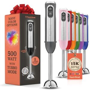 Electric Hand Blender with Turbo Mode, 500 Watt