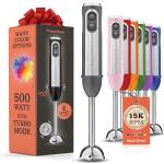 Electric Hand Blender with Turbo Mode, 500 Watt