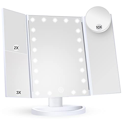 LED Vanity Mirror with Magnification and Touch Control