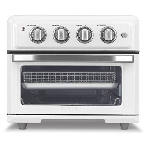 Cuisinart TOA-60W Convection AirFryer Toaster Oven, Premium 1800-Watt Motor with 7-in-1 Functions and Wide Temperature Range, Large Capacity Air Fryer with 60-Minute Timer/Auto-Off, White