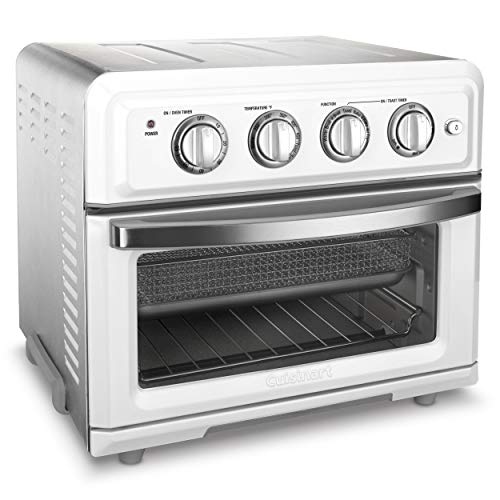 Cuisinart TOA-60W Convection AirFryer Toaster Oven, Premium 1800-Watt Motor with 7-in-1 Functions and Wide Temperature Range, Large Capacity Air Fryer with 60-Minute Timer/Auto-Off, White
