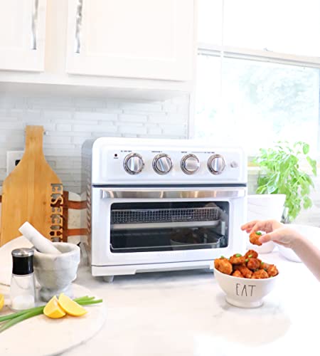 Cuisinart TOA-60W Convection AirFryer Toaster Oven, Premium 1800-Watt Motor with 7-in-1 Functions and Wide Temperature Range, Large Capacity Air Fryer with 60-Minute Timer/Auto-Off, White
