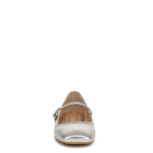 Franco Sarto Silver Metallic Mary Jane Flats