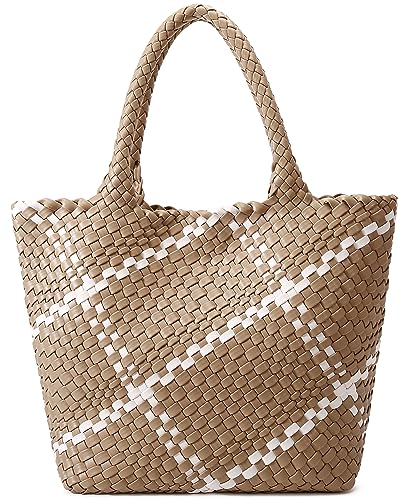 Hand-woven Vegan Leather Tote with Matching Purse