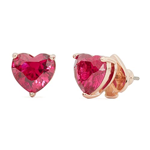 Kate Spade Heart Stud Earrings in Red