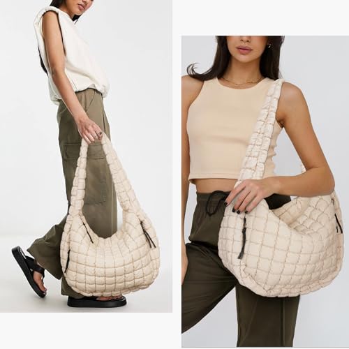 Large Quilted Tote Bag for Women
