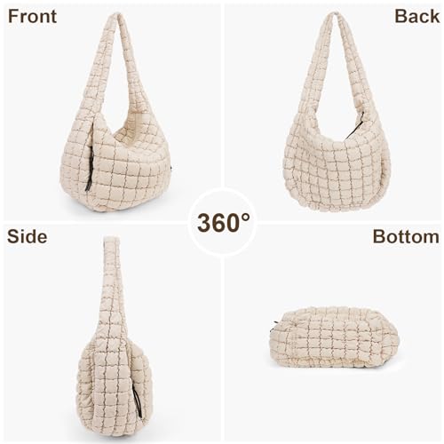 Large Quilted Tote Bag for Women