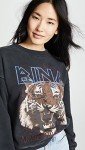 ANINE BING Black Tiger Sweatshirt for Women