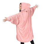 Cozy Oversized Microfiber Sherpa Wearable Blanket